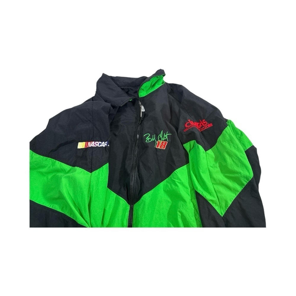 Joe Gibbs NASCAR Green And Black XLRacing Mens Jacket - Picture 4 of 13